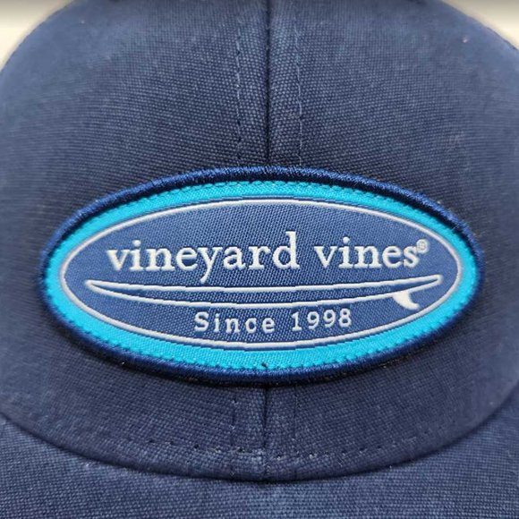 Vineyard Vines Accessories New Mens Vineyard Vines Canvas Surf Patch Trucker Hat In Vineyard